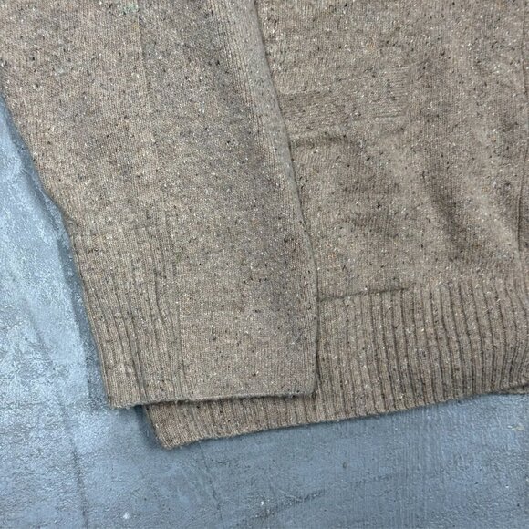 Lacoste Wool Mohair Angora Silk Cardigan Knit Sweater Beige Medium - Picture 3 of 8